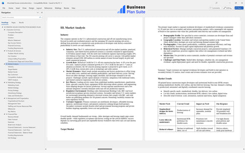 3d printed house construction business plan market analysis bpt