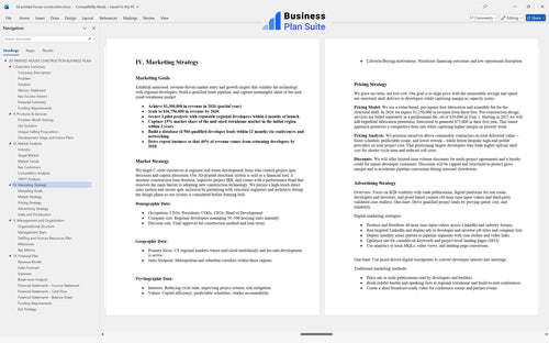 3d printed house construction business plan marketing strategy bpt