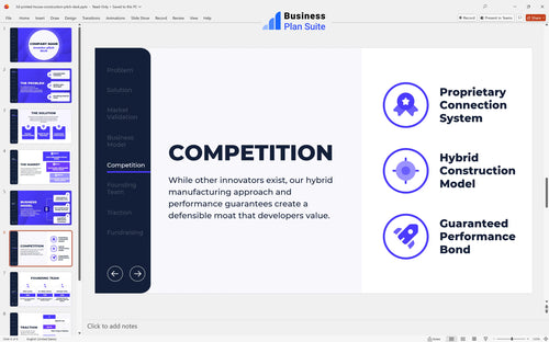 3d printed house construction pitch deck competition slide bpt