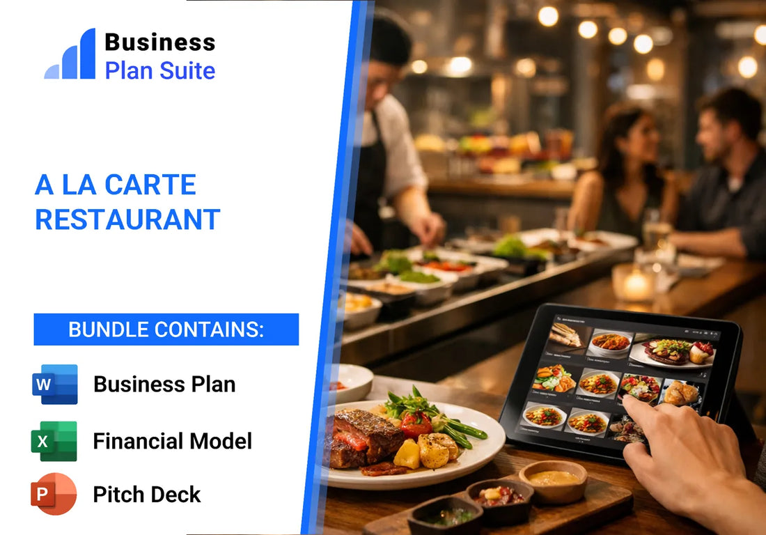 A La Carte Restaurant Pitch Deck
