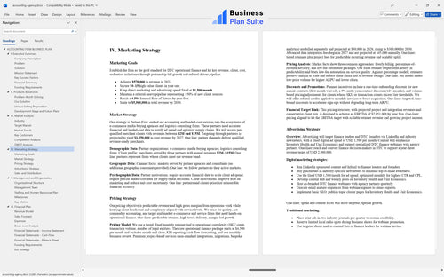 accounting agency business plan marketing strategy bpt