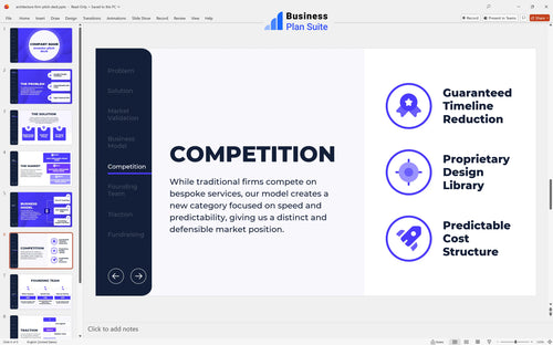 architecture firm pitch deck competition slide bpt