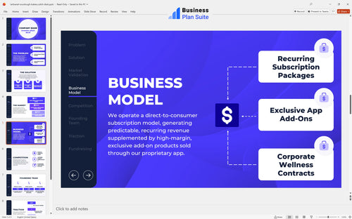 artisanal sourdough bakery pitch deck business model slide bpt