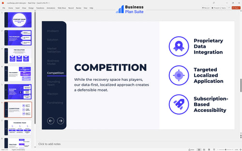 cryotherapy pitch deck competition slide bpt