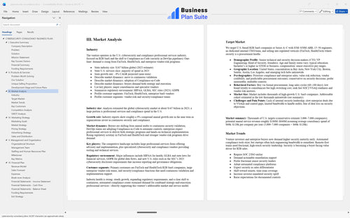 cybersecurity consultancy business plan market analysis bpt