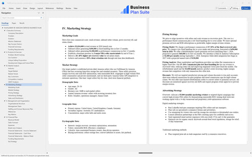 fulfillment by amazon services business plan marketing strategy bpt