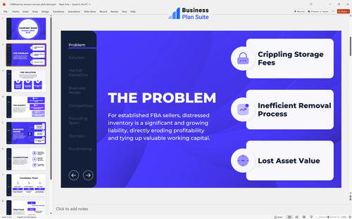 fulfillment by amazon services pitch deck problem slide bpt
