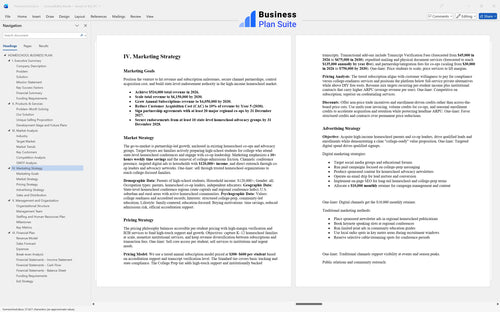 homeschool business plan marketing strategy bpt