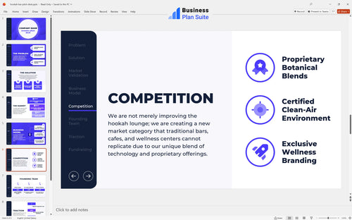 hookah bar pitch deck competition slide bpt