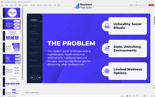 hookah bar pitch deck problem slide bpt