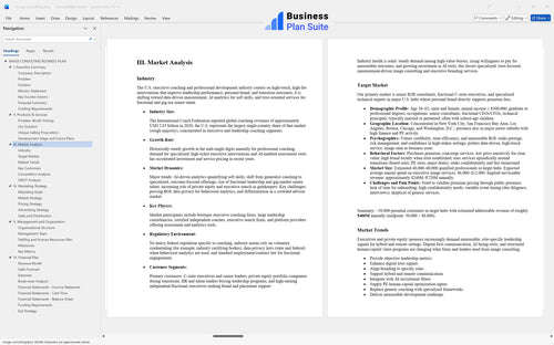 image consulting business plan market analysis bpt