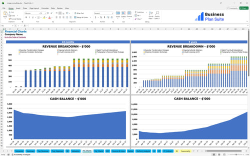 image consulting financial model financial charts bpt