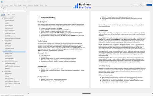 limousine taxi business plan marketing strategy bpt