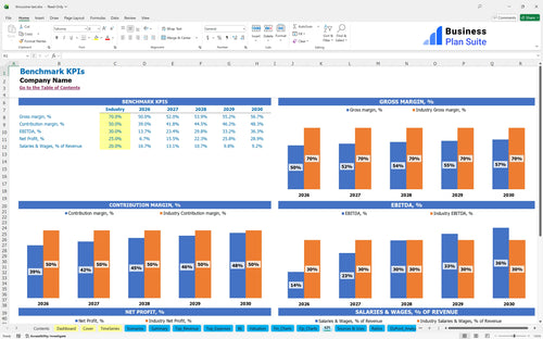 limousine taxi financial model kpi bpt