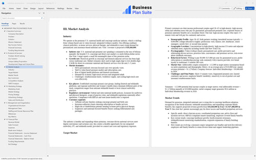 midwifery practice business plan market analysis bpt