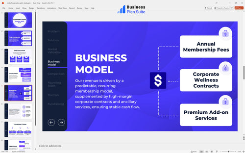 midwifery practice pitch deck business model slide bpt