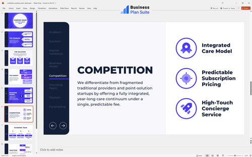 midwifery practice pitch deck competition slide bpt