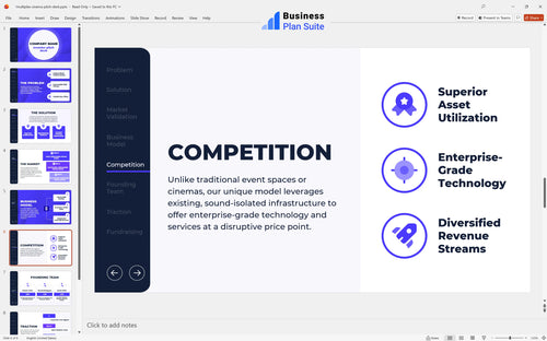 multiplex cinema pitch deck competition slide bpt