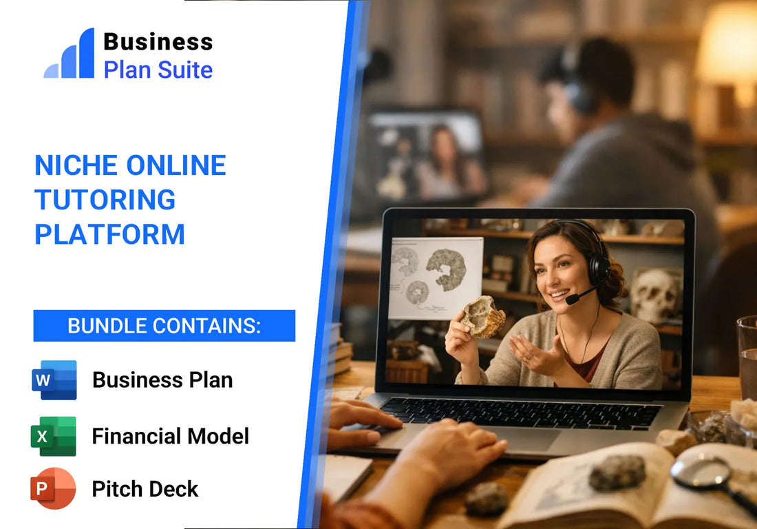 Niche Online Tutoring Platform Pitch Deck