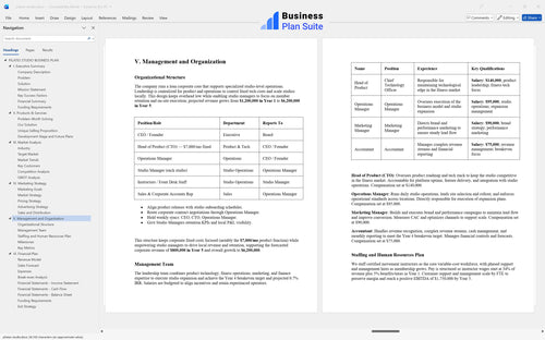 pilates studio business plan management bpt