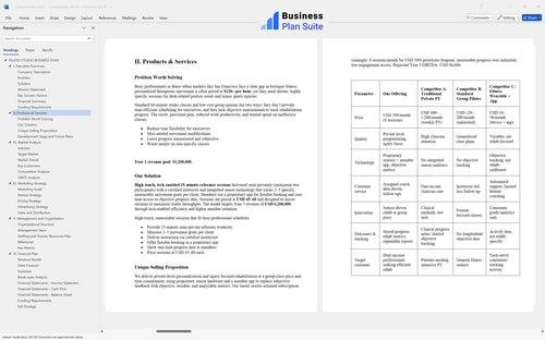 pilates studio business plan products bpt