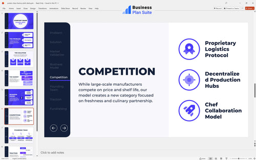 potato chips factory pitch deck competition slide bpt