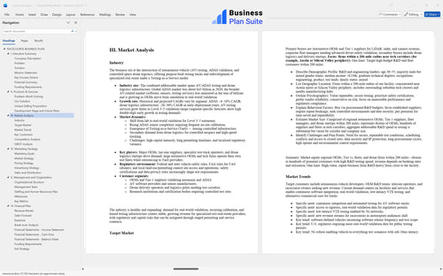 racecourse business plan market analysis bpt