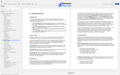 security agency business plan marketing strategy bpt