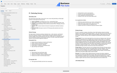 self storage development business plan marketing strategy bpt