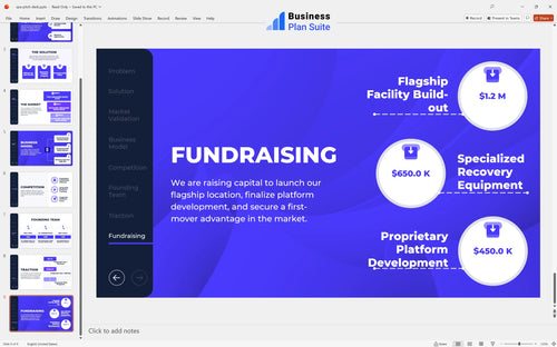 spa pitch deck fundraising slide bpt