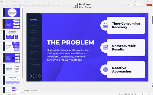spa pitch deck problem slide bpt