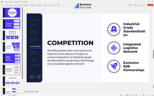 tailor pitch deck competition slide bpt