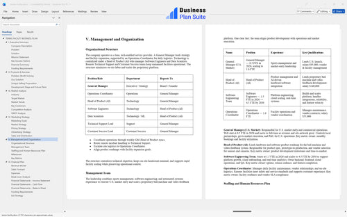 tennis facility business plan management bpt