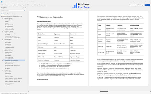 window tint production business plan management bpt