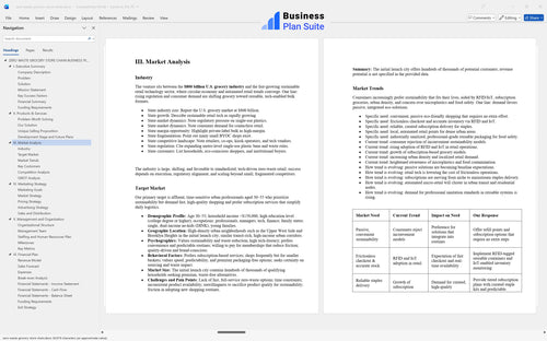 zero waste grocery store chain business plan market analysis bpt
